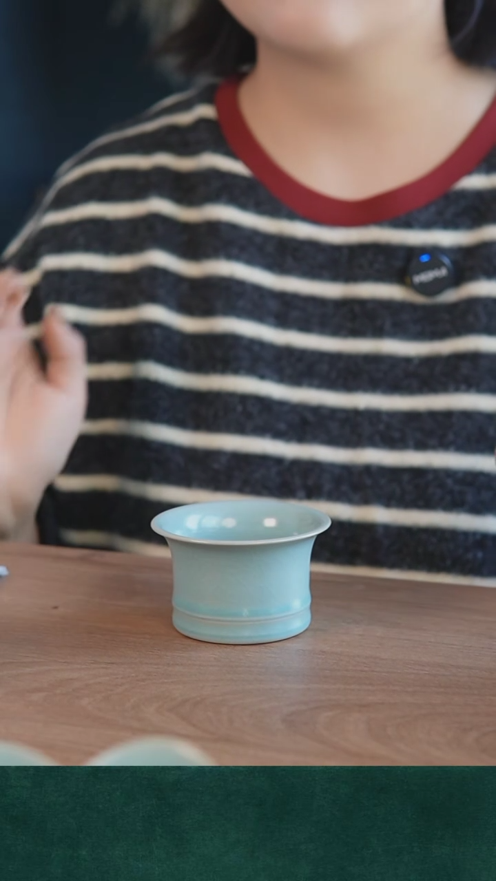 【闪购商品】张海英老师 原矿汝瓷马蹄杯 仿古釉