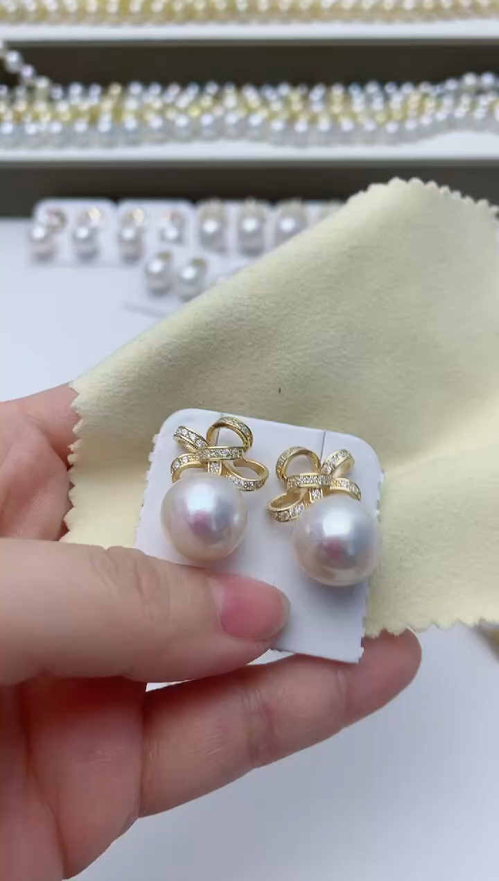 【闪购商品】淡水珍珠耳饰银S925镶嵌A42