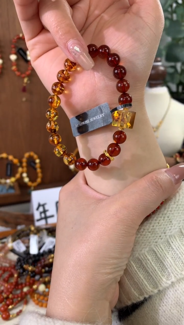 【闪购商品】琥珀手串未镶嵌琥珀 手串 未镶嵌