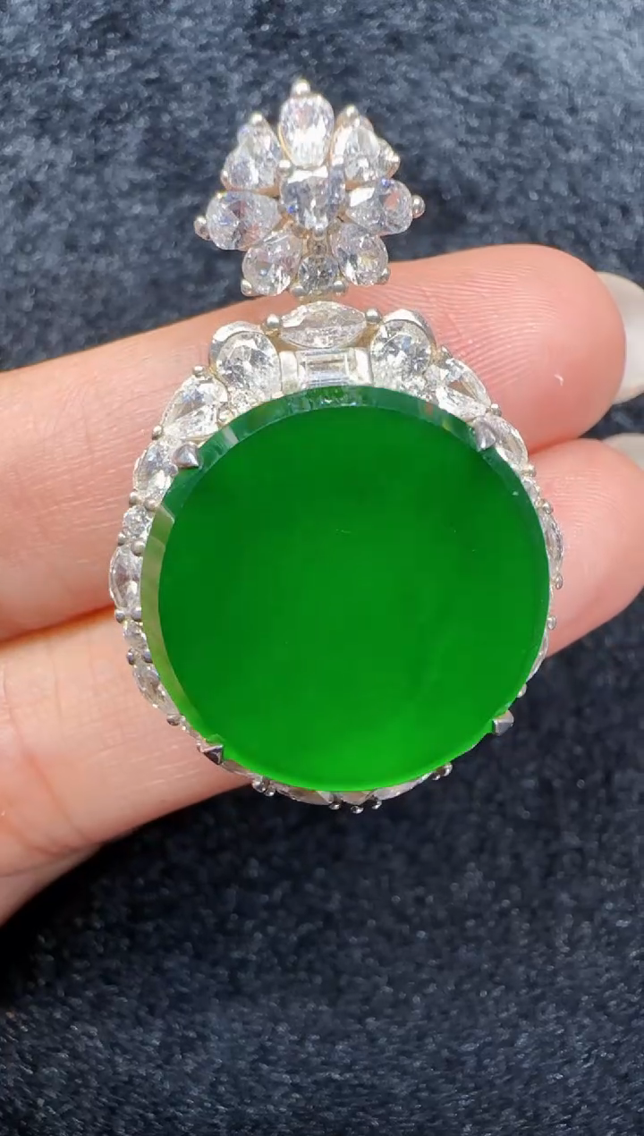 未镶嵌定制翡翠翡翠吊坠133