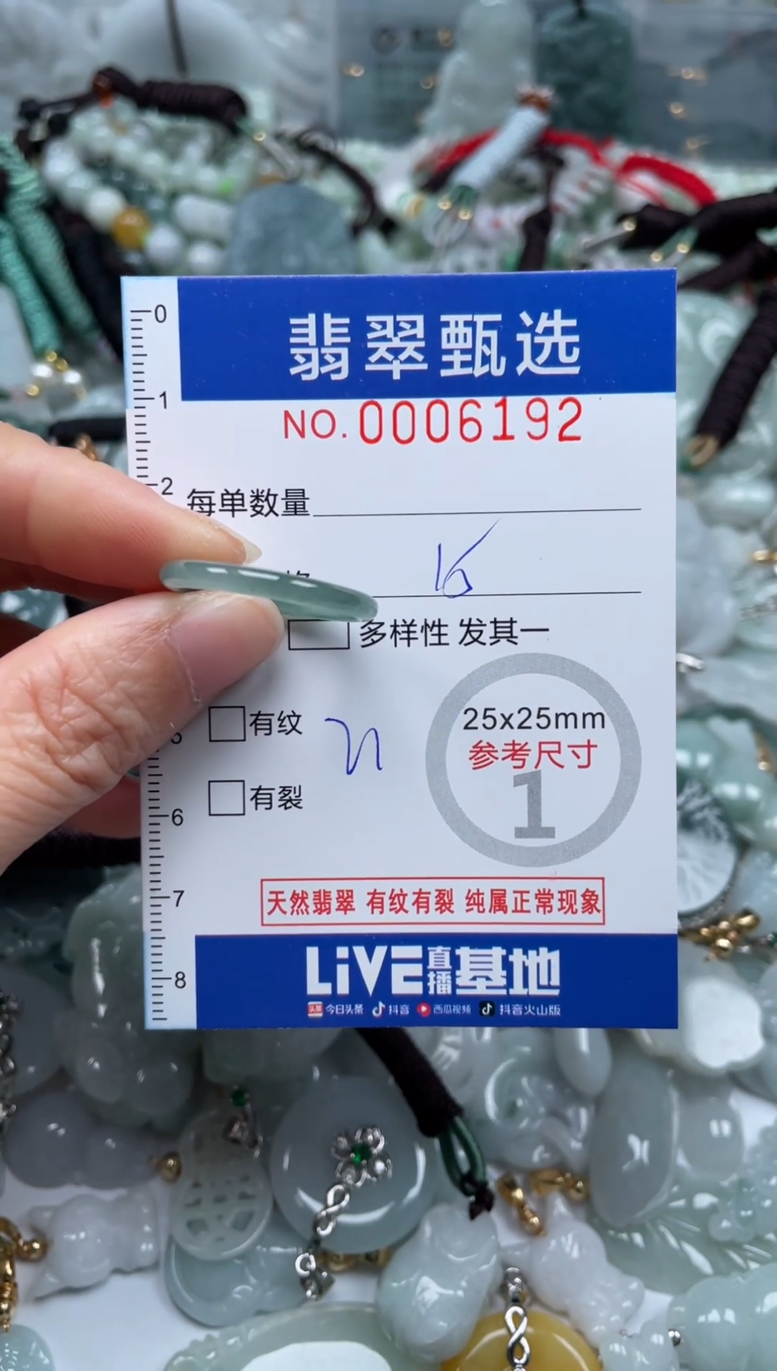 【闪购商品】翡翠颈饰未镶嵌00..6192