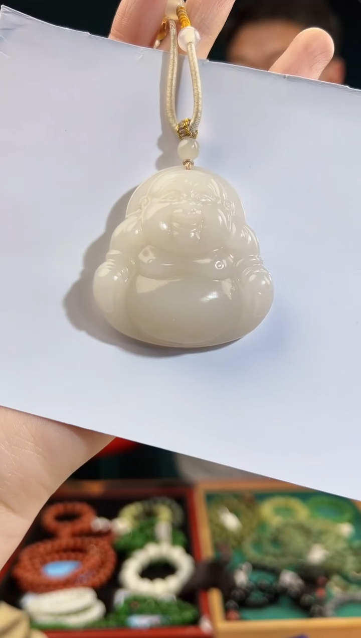 颈饰未镶嵌和田玉一物一证 拍一单发一个