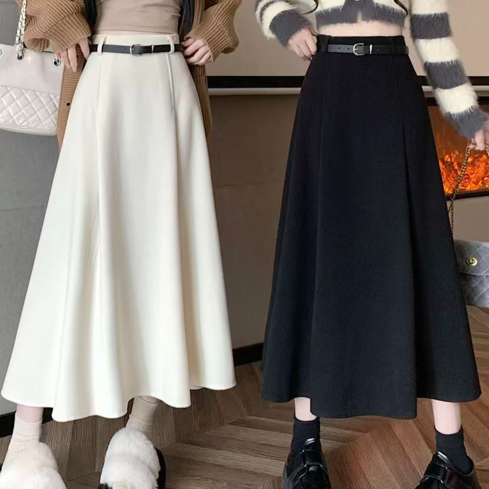 【600-649】秋冬毛呢长裙