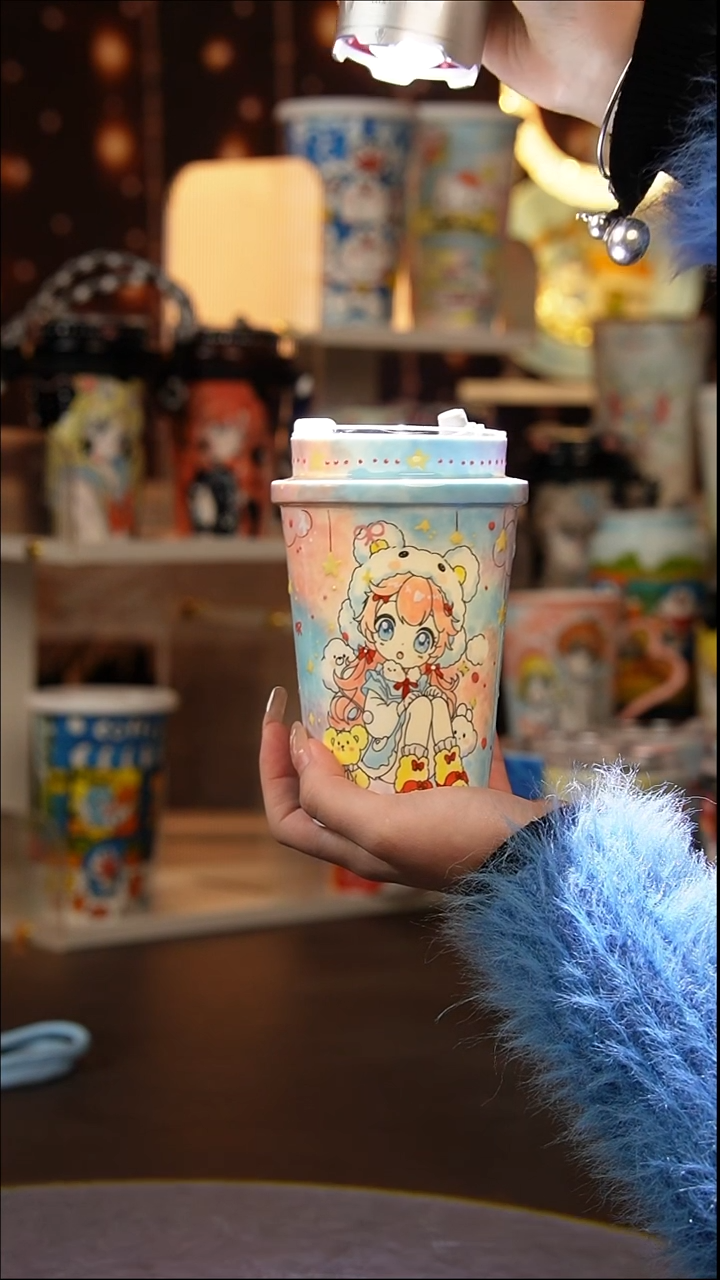 （玉泥）景德镇手工手绘文创陶瓷杯