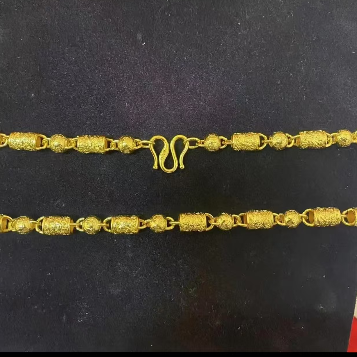 合金项链 2025新款【吉祥圆珠项链】气质时尚百搭潮流镂空经典款