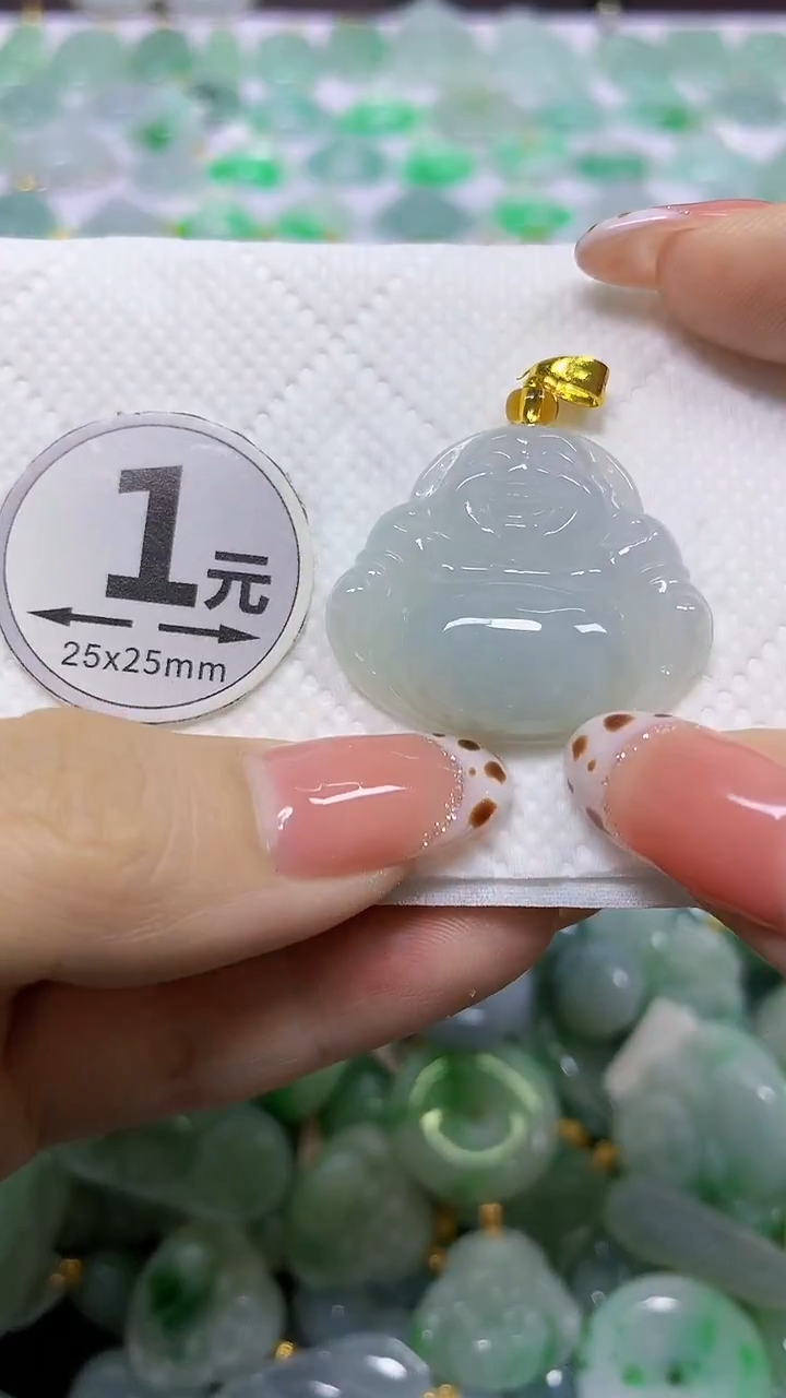 颈饰未镶嵌翡翠 天然翡翠A货
