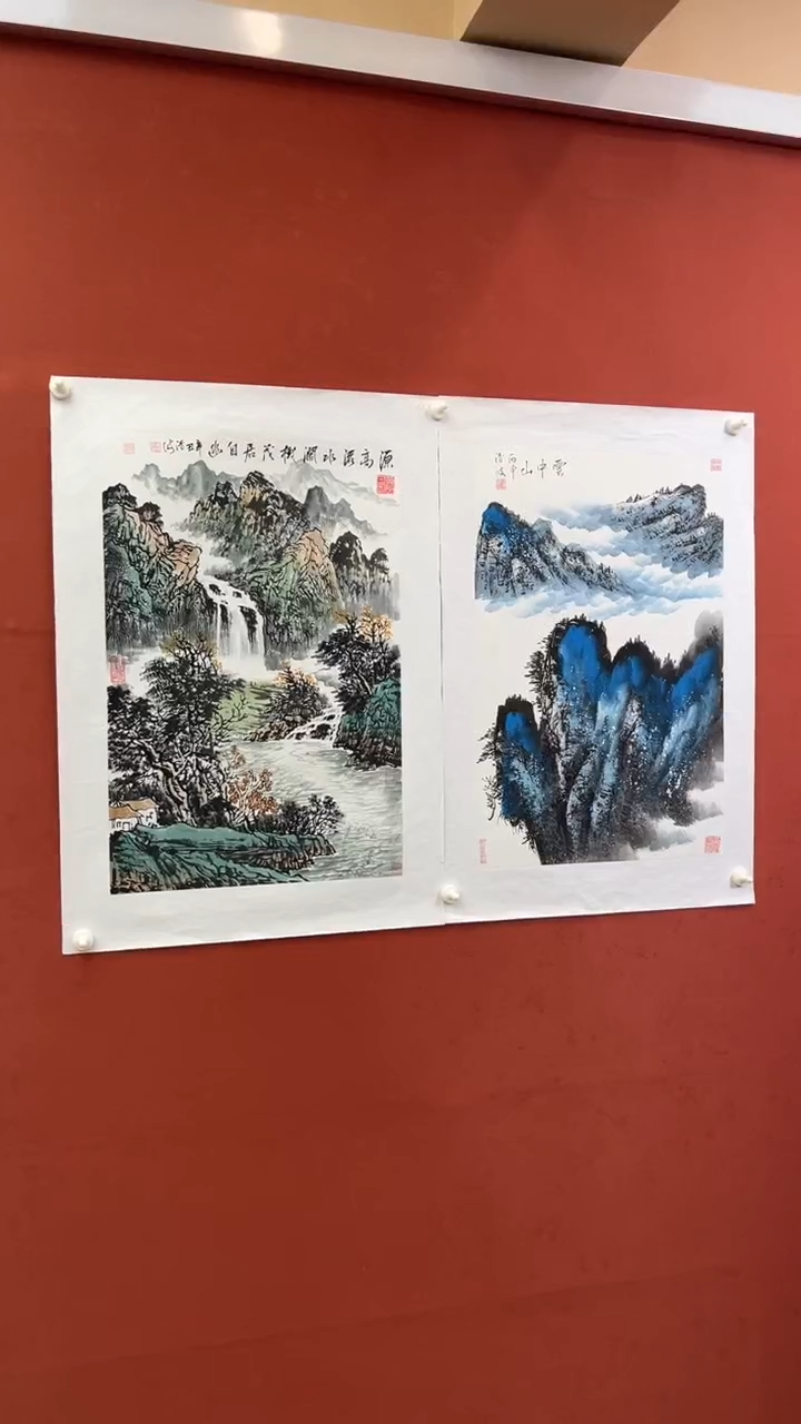 国画老师现场创作  5