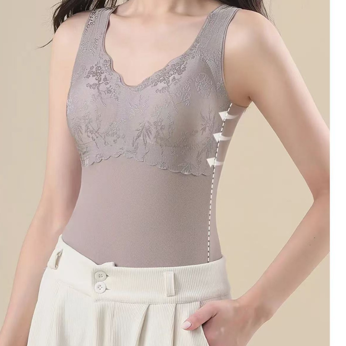 冬季新款大码女士徳绒背心通勤保暖气质百搭洋气修身显瘦妈妈装