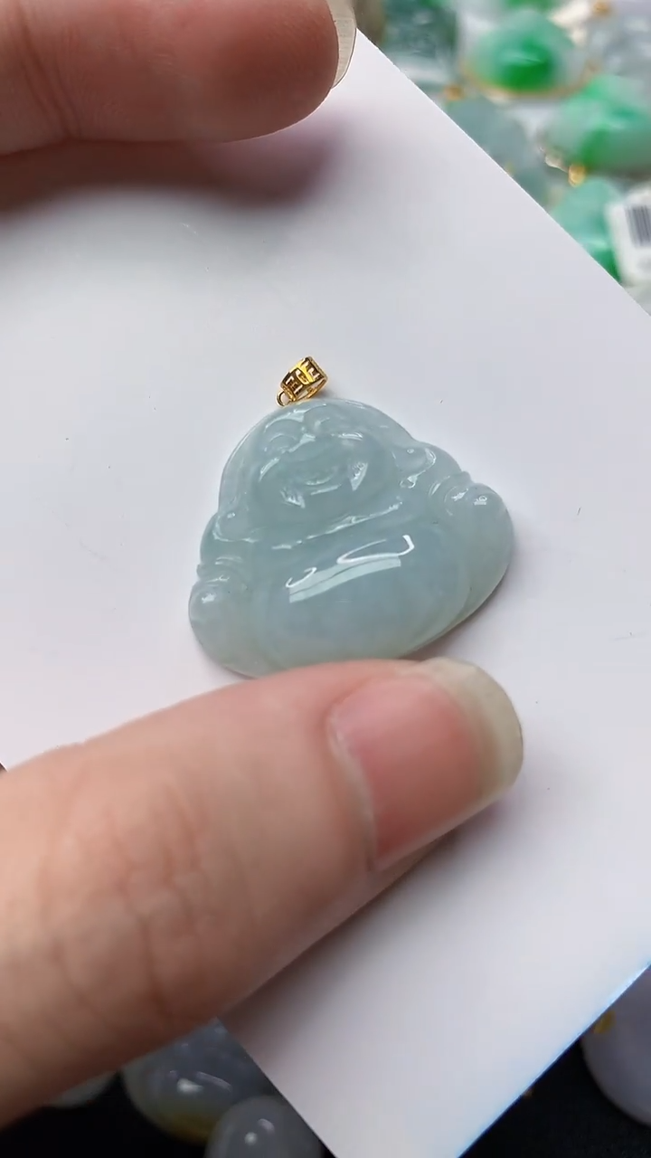 【闪购商品】翡翠颈饰18K金镶嵌26........