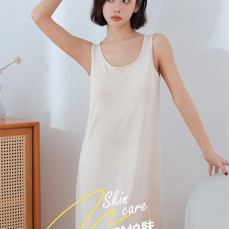 春夏女吊带背心带胸垫睡裙3030