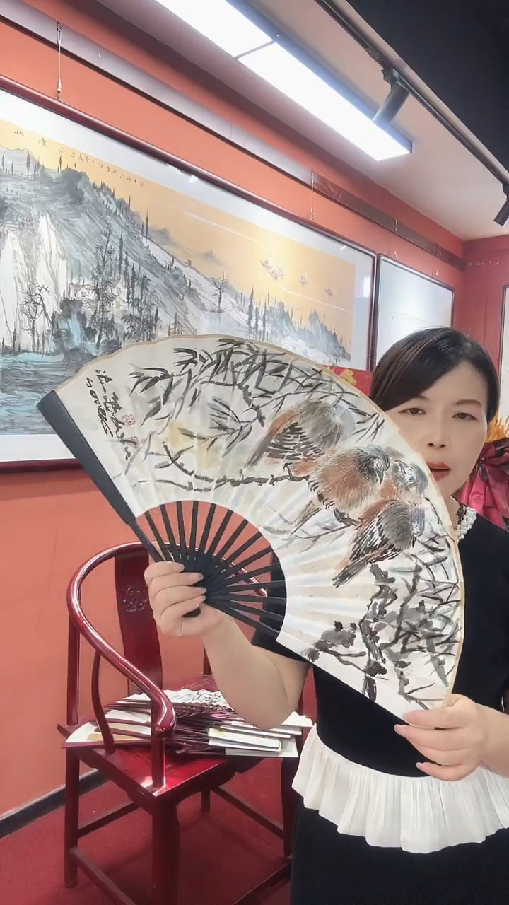 国画孟祥敏/国画/扇面