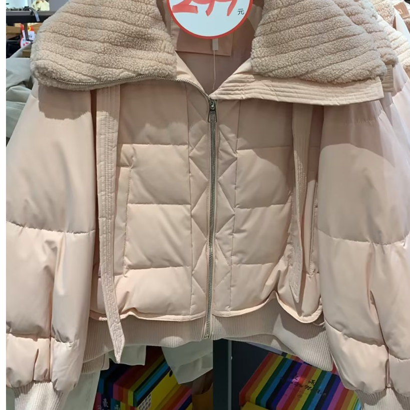 【江油恒宣】C52364时尚休闲女士百搭中长款加厚冬季连帽女款外套
