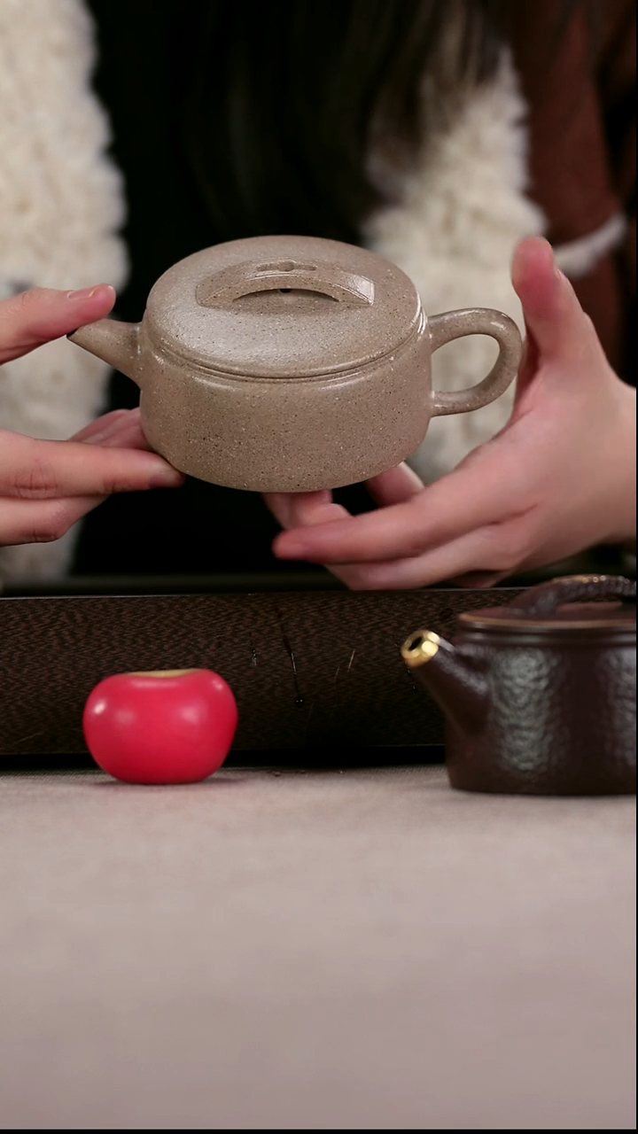 茶壶紫砂五彩老段泥平底大汉瓦