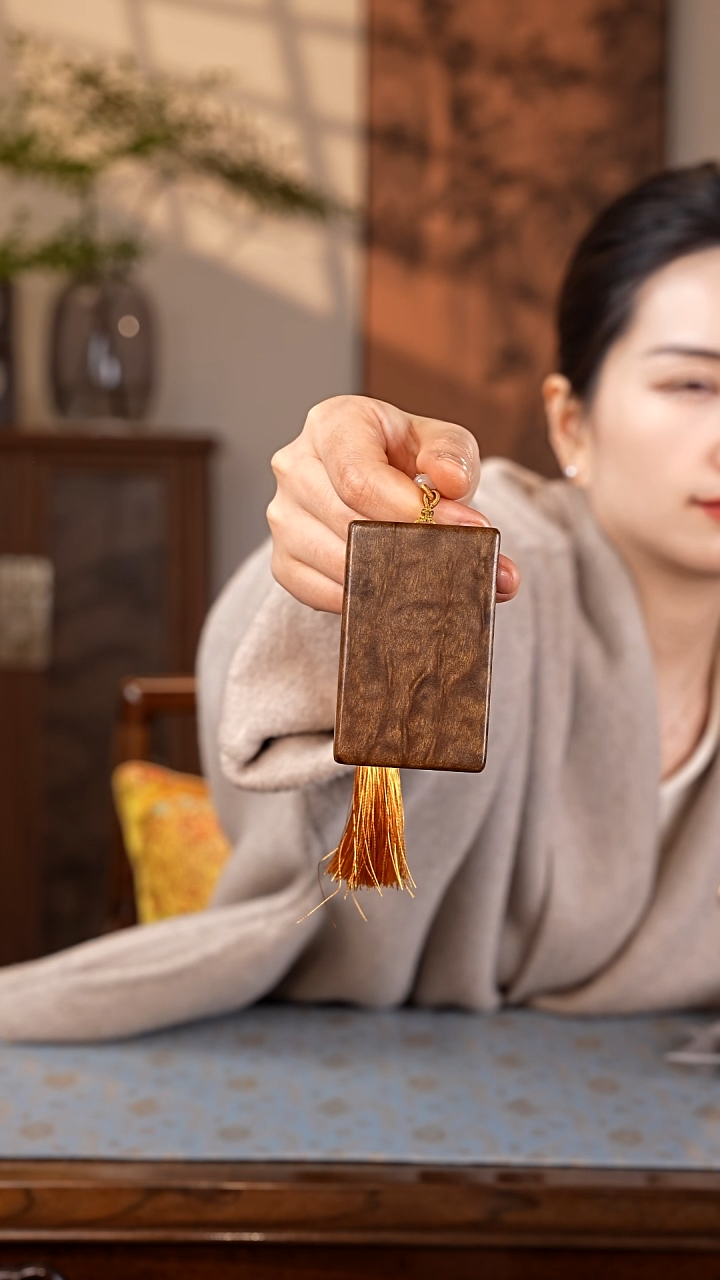 乌木类家具金丝楠阴沉木 龙胆纹无事牌