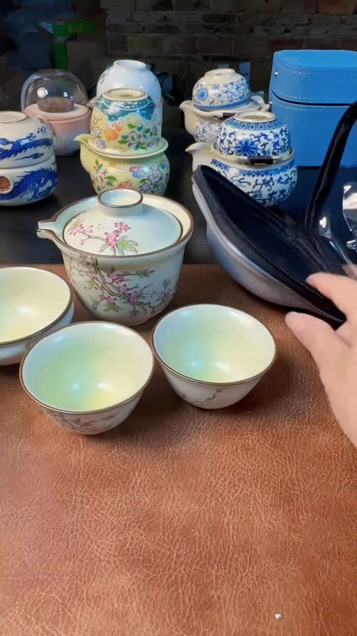 【闪购商品】杯德化白瓷，快客茶具