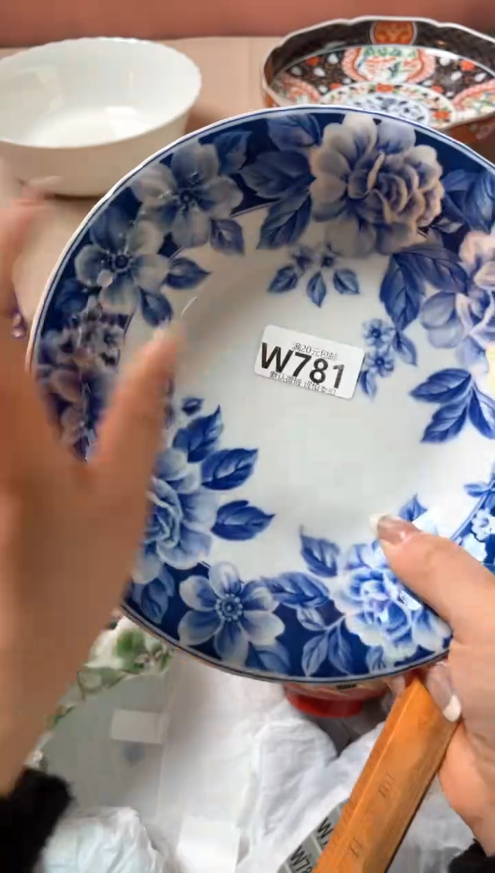 瓷片短**兔瓷器瓷器W781