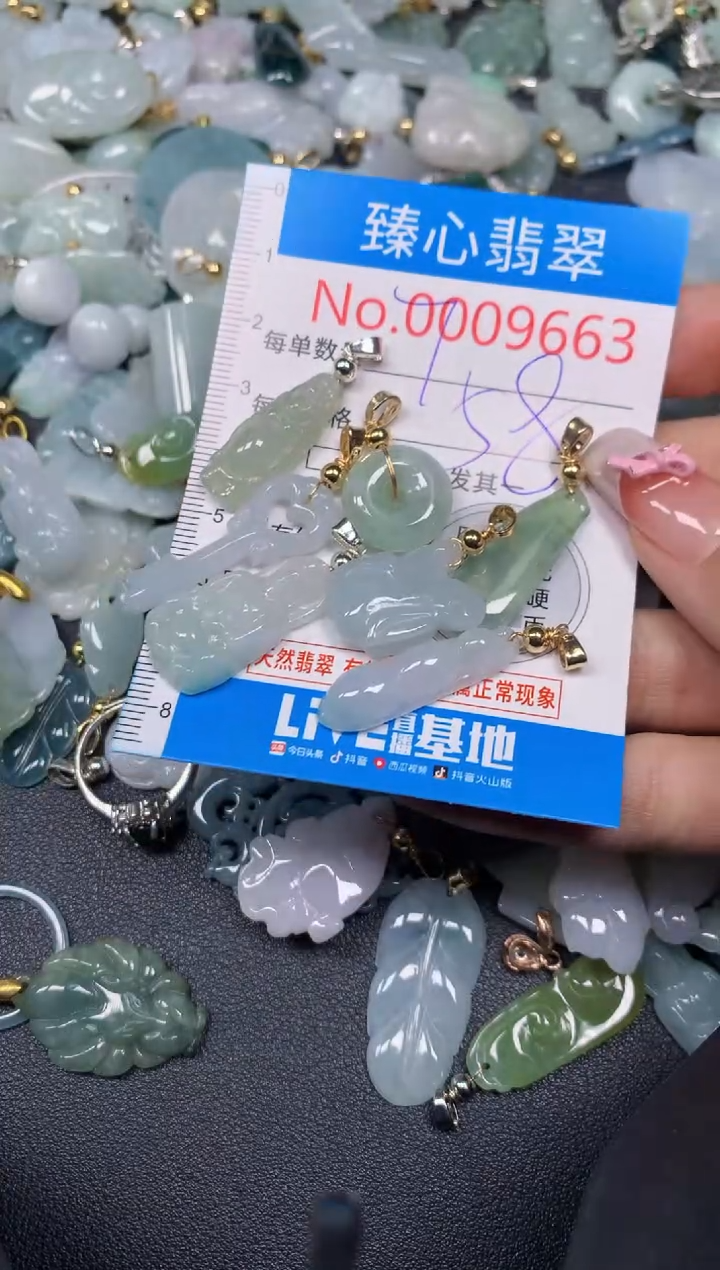 【闪购商品】翡翠颈饰未镶嵌含绳0009663