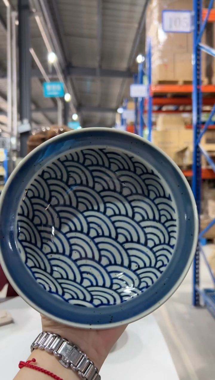 陶瓷（B）リム型５５鉢　青海波