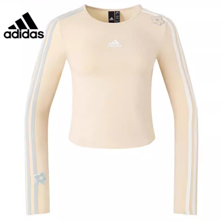 Adidas阿迪达斯套头衫女子运动训练休闲长袖T恤  IX5645
