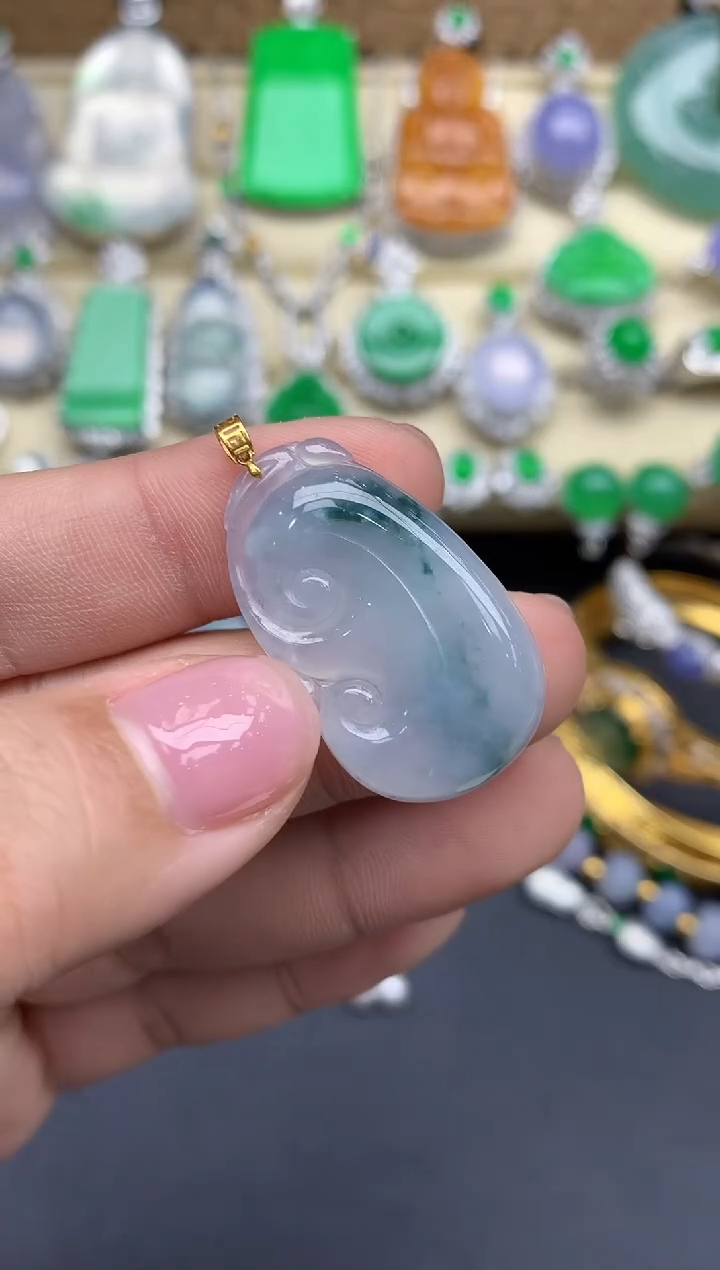 【闪购商品】翡翠颈饰18K金镶嵌179-中国好珍宝