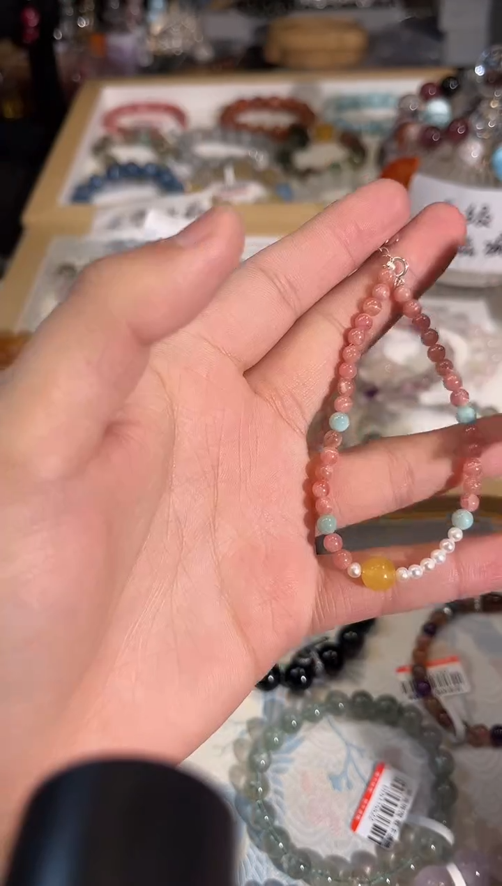 【闪购商品】菱锰矿（红纹石）手绳未镶嵌Q790多样性发货一件