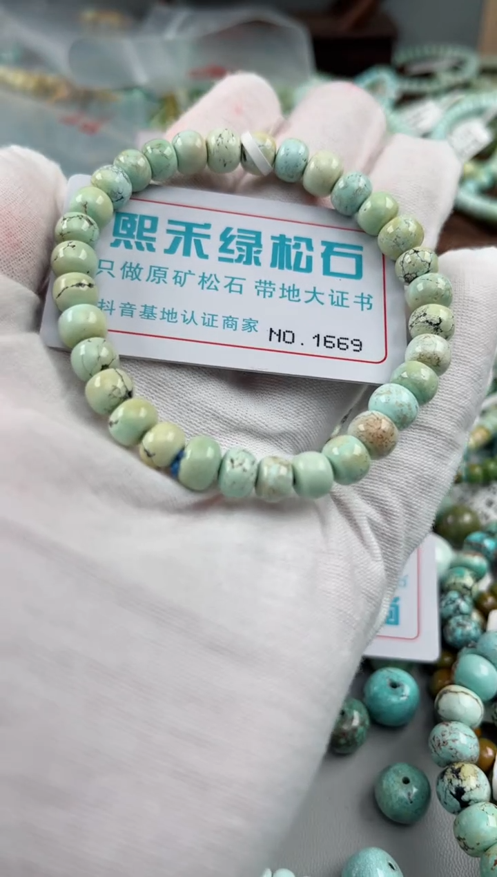 未镶嵌绿松石松石1669