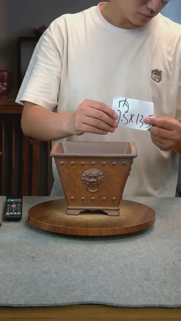 A91艾砂宜兴紫砂花盆