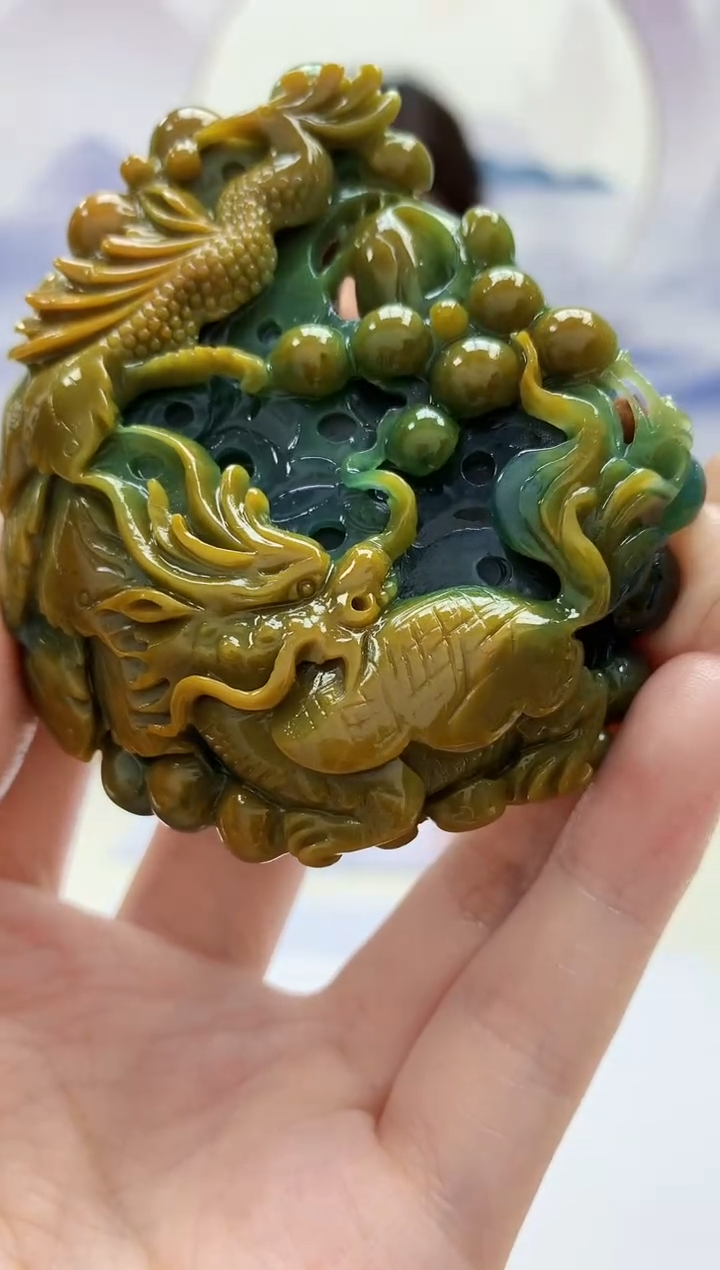 【闪购商品】定制翡翠未镶嵌4829jw-毛货挂件83