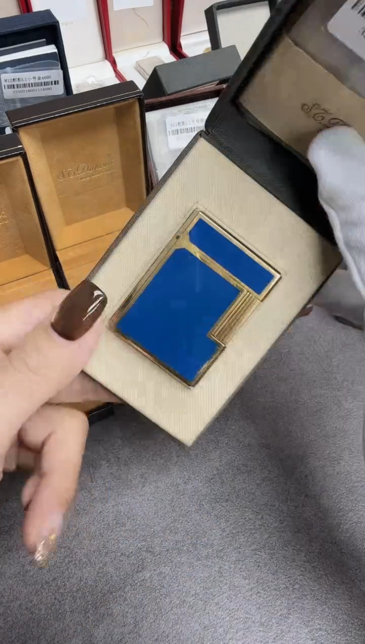 纯铜08 都家L1小号蓝漆金
