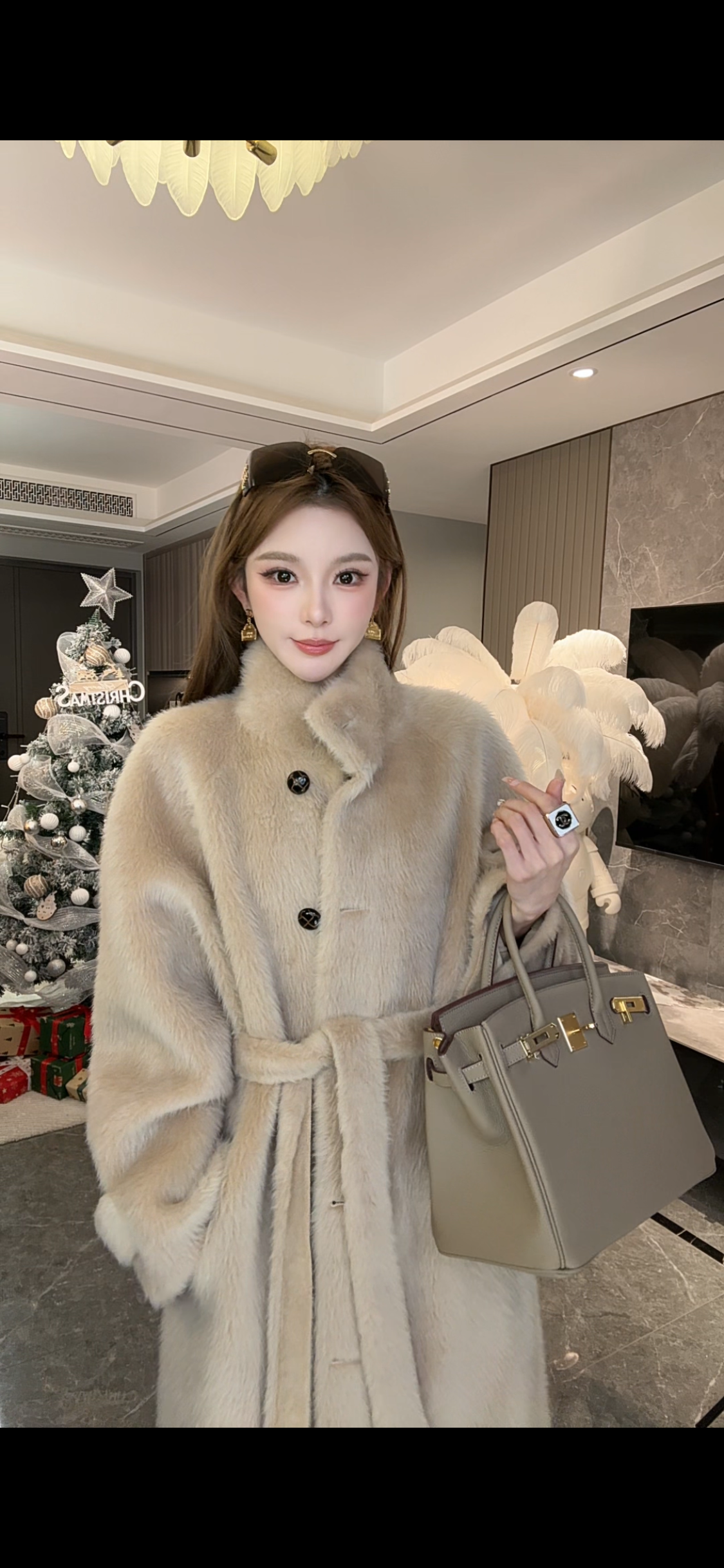 女士羊毛外套新款秋冬气质时尚85311