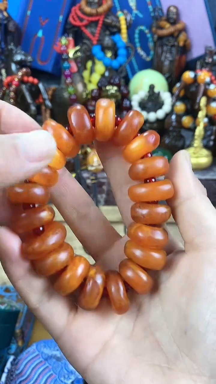 【闪购商品】蜜蜡手链未镶嵌猪妹精品专属链接