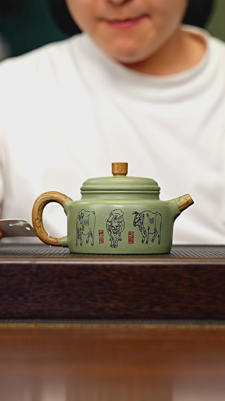 茶壶紫砂宜兴原矿 半手工 紫砂壶容量240CC