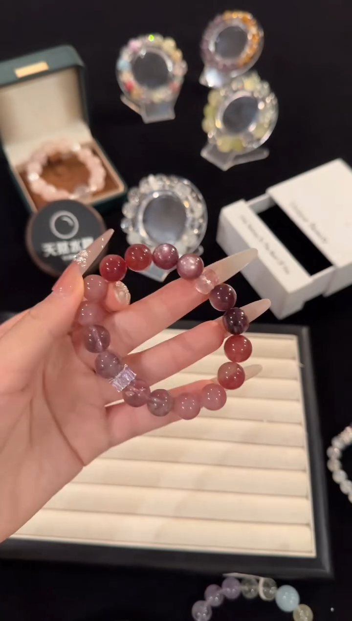 水晶手链合金乌梅子酱x1851