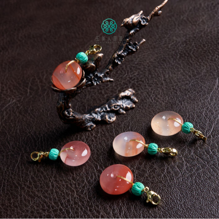 石惑珠宝·南红玛瑙吊坠-平安扣吊坠约17mm#多样性发一