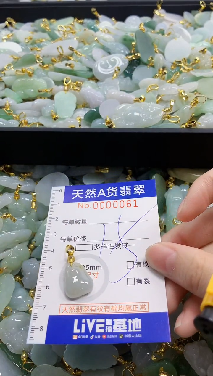 颈饰未镶嵌翡翠天然A货翡翠