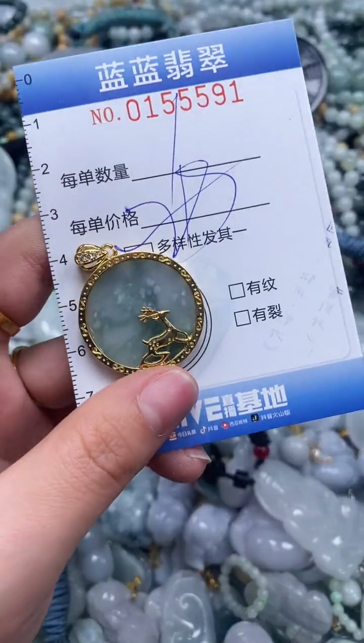 【闪购商品】翡翠颈饰未镶嵌闪购0155591多样性发其一