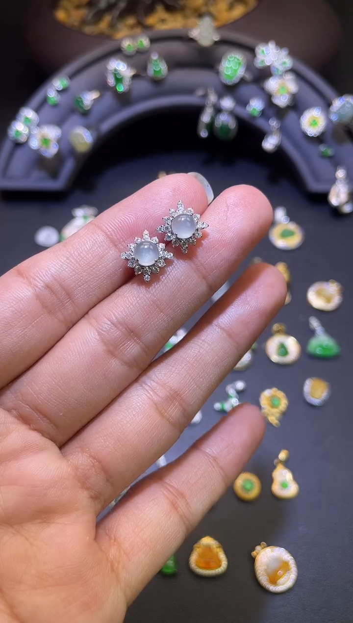 吊坠(不含链)银S925镶嵌翡翠1
