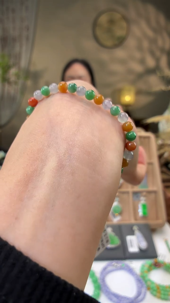 未镶嵌手链翡翠手串