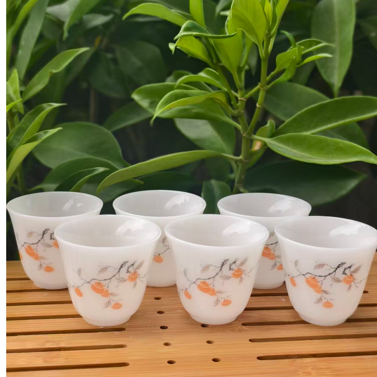 璞玉客杯德化陶瓷高端品茗杯6个一组