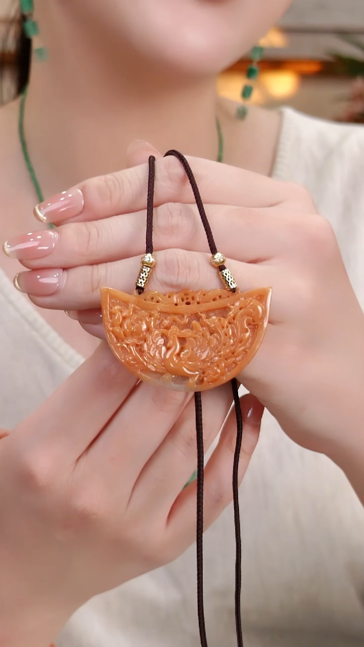 颈饰未镶嵌翡翠国风