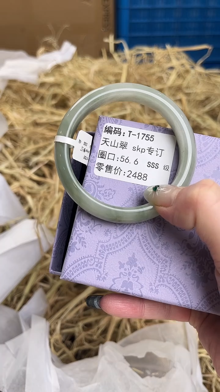 未镶嵌手镯石英质玉T-1755