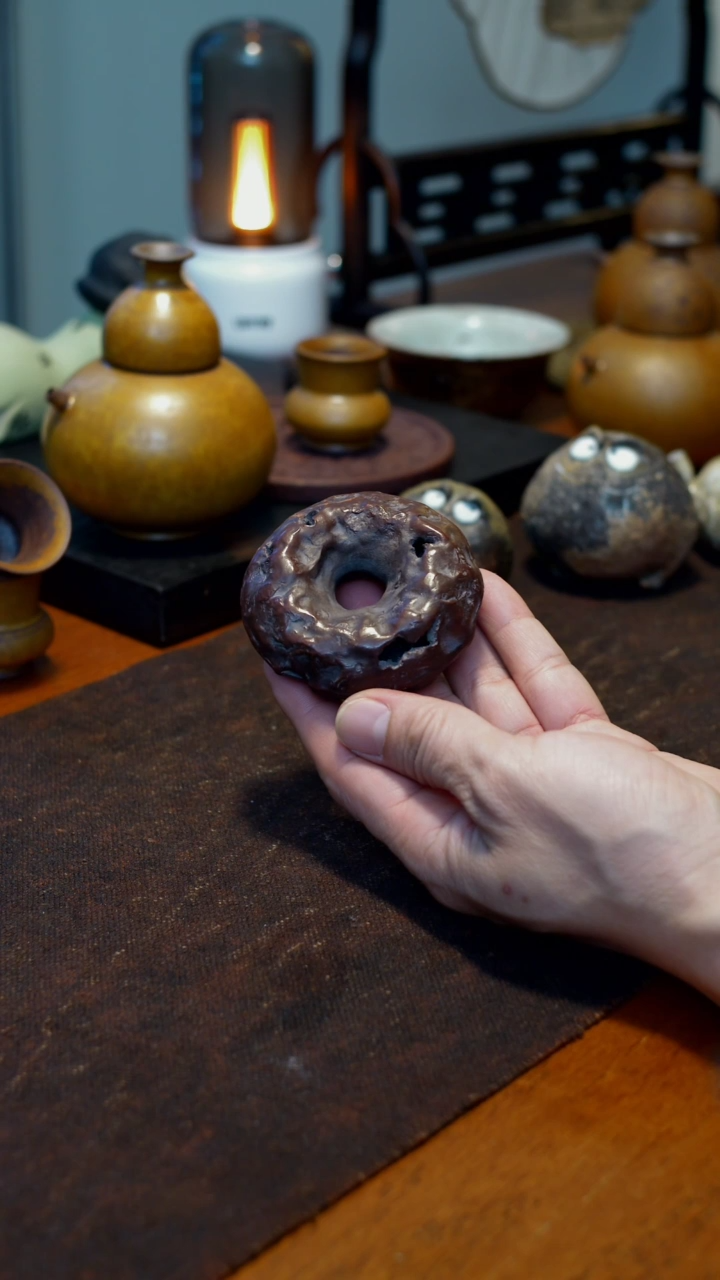 【闪购商品】甜甜圈盖置摆件茶宠