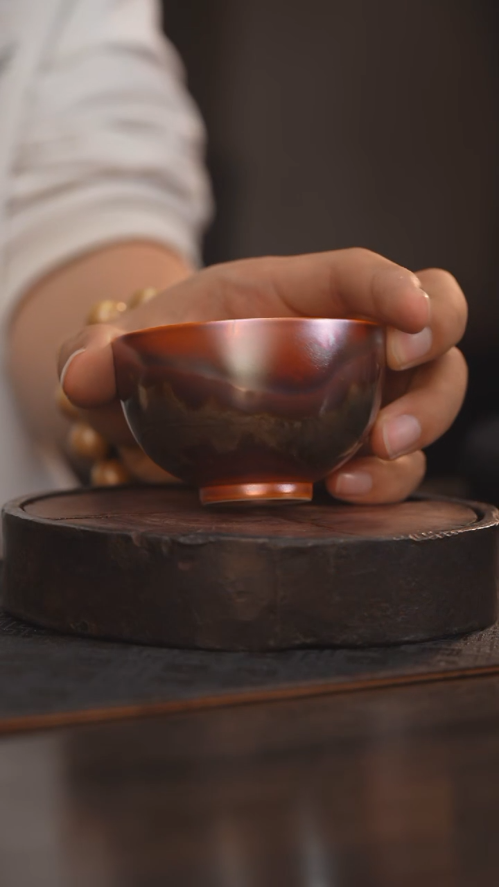 【闪购商品】杯38柴房陶瓷丨金红落灰单杯