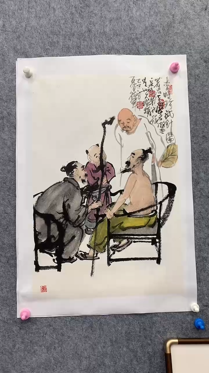 国画夏德军老师人物