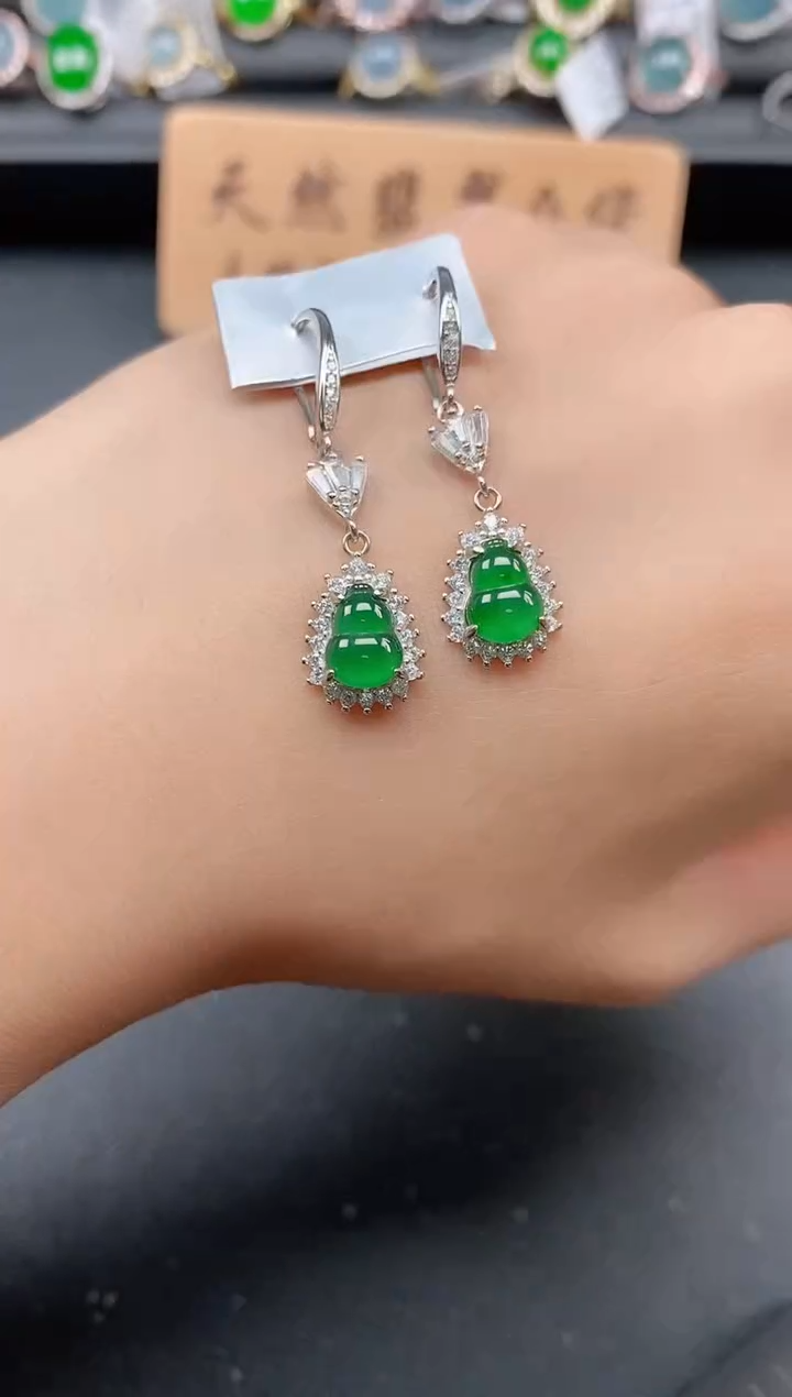 银S925镶嵌戒指翡翠111