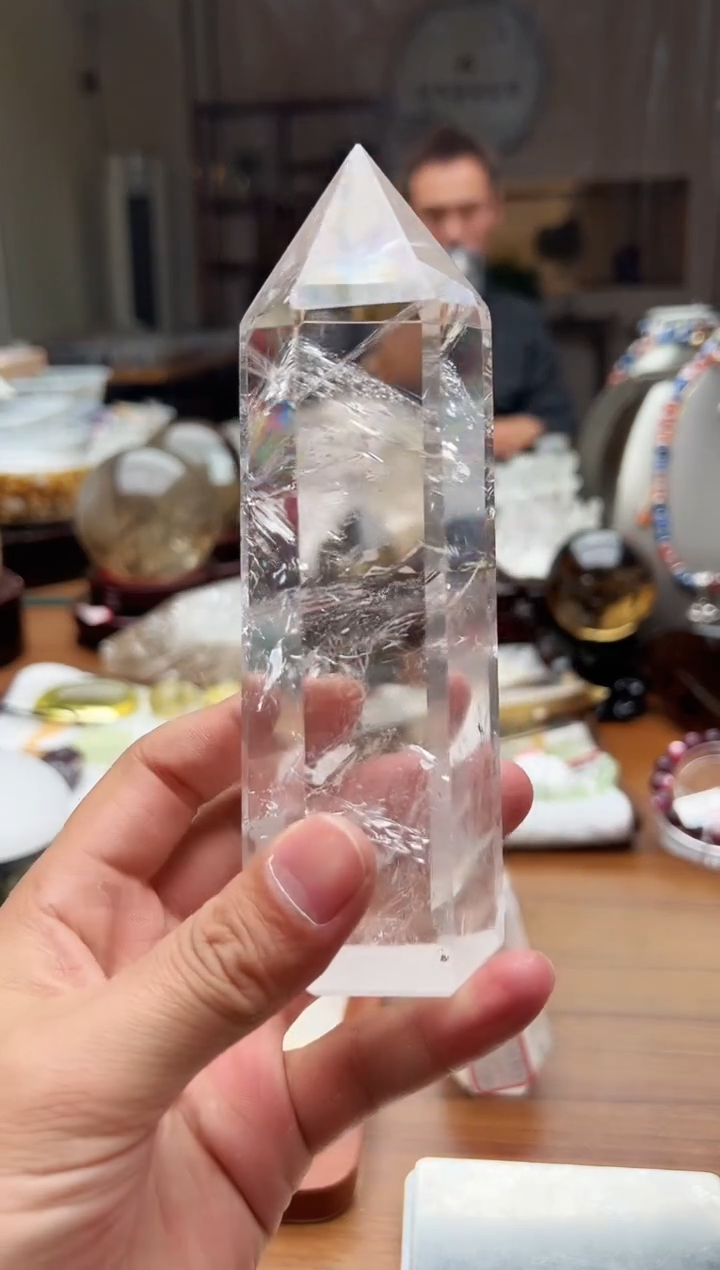 【闪购商品】水晶摆件未镶嵌白水晶柱子摆件012