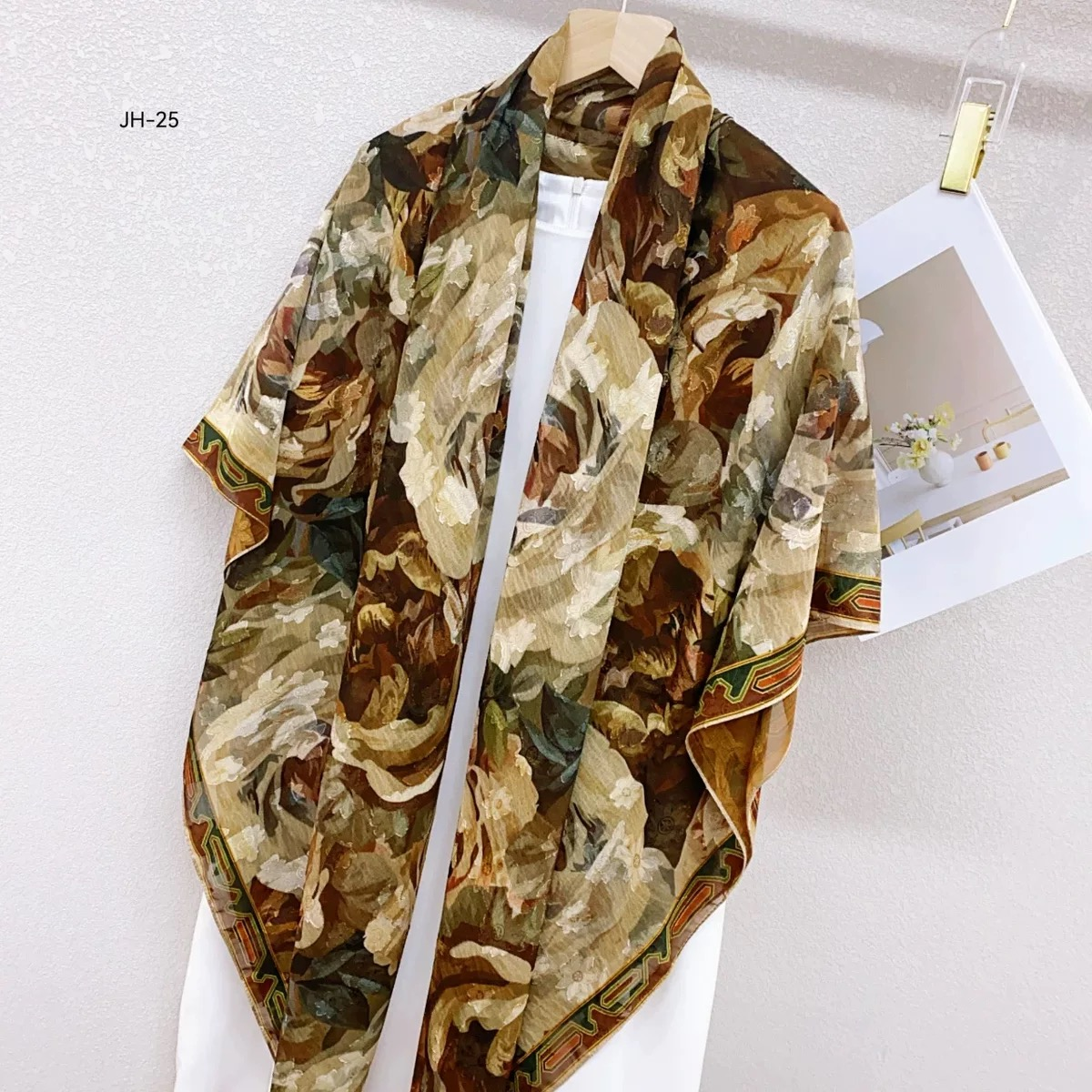 【干枯玫瑰】140*140剪花精致花萝款高级感百搭