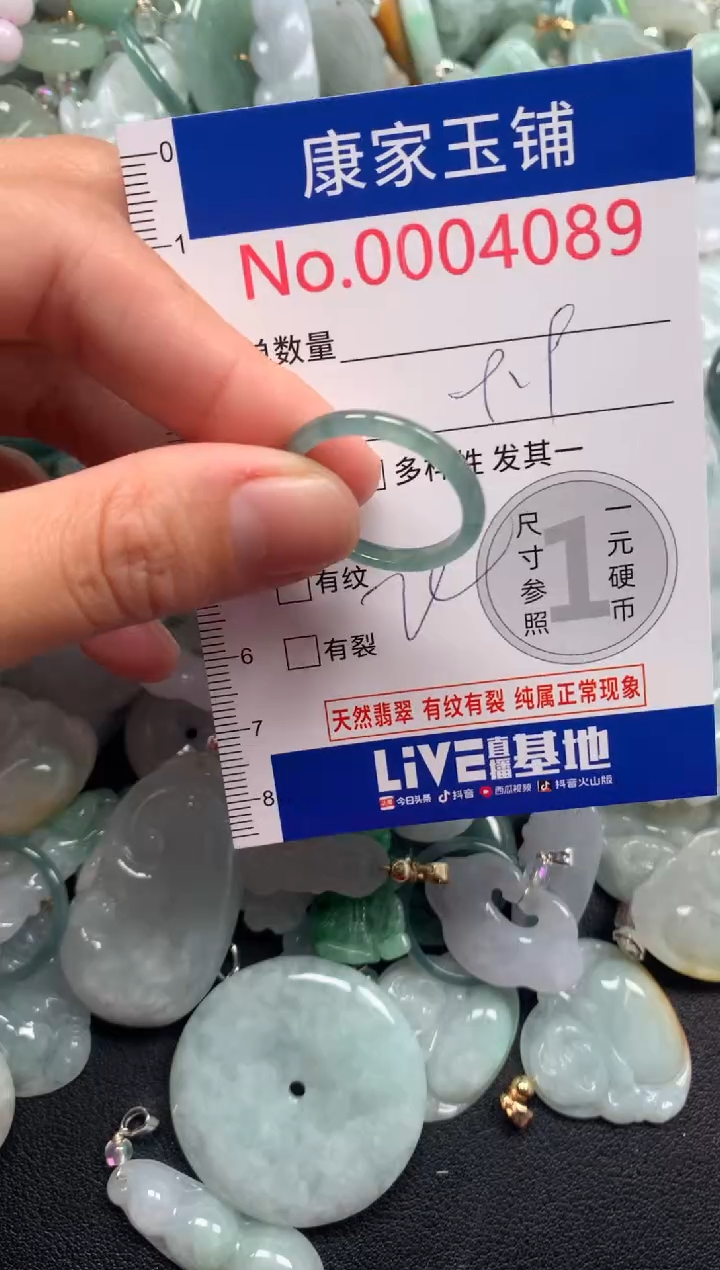 颈饰未镶嵌翡翠4089