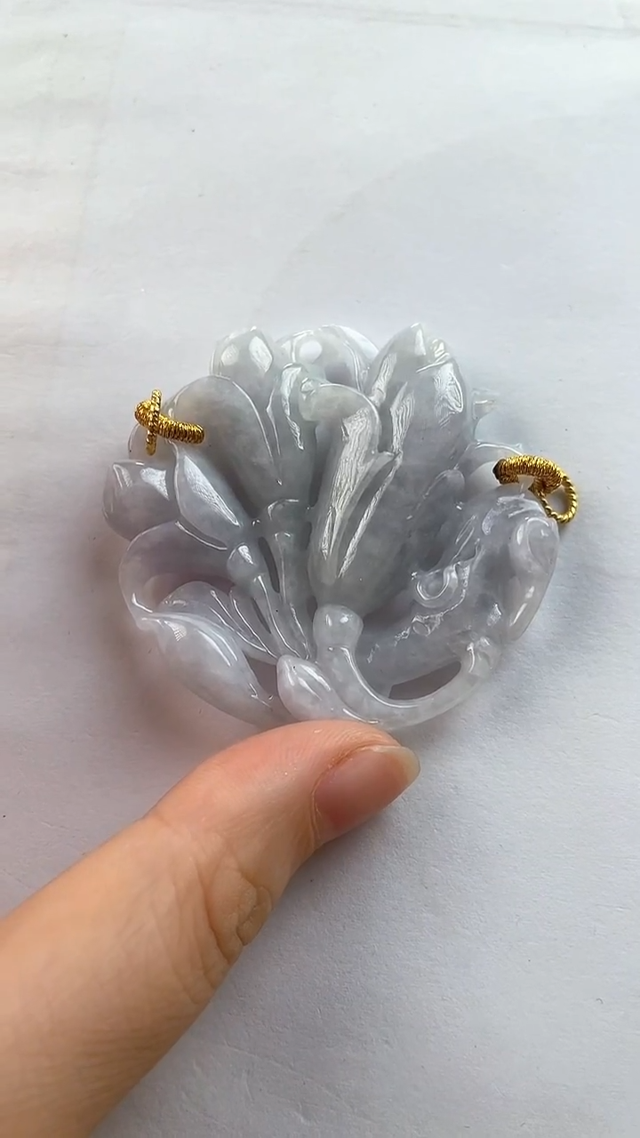 【闪购商品】翡翠颈饰未镶嵌2505赠链,部分宝贝微瑕主播介绍为准