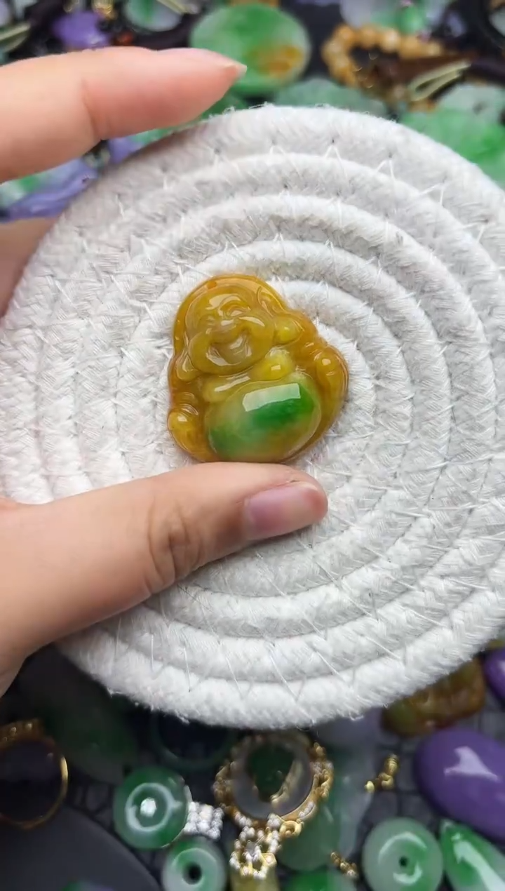 颈饰未镶嵌翡翠缅甸翡翠吊坠